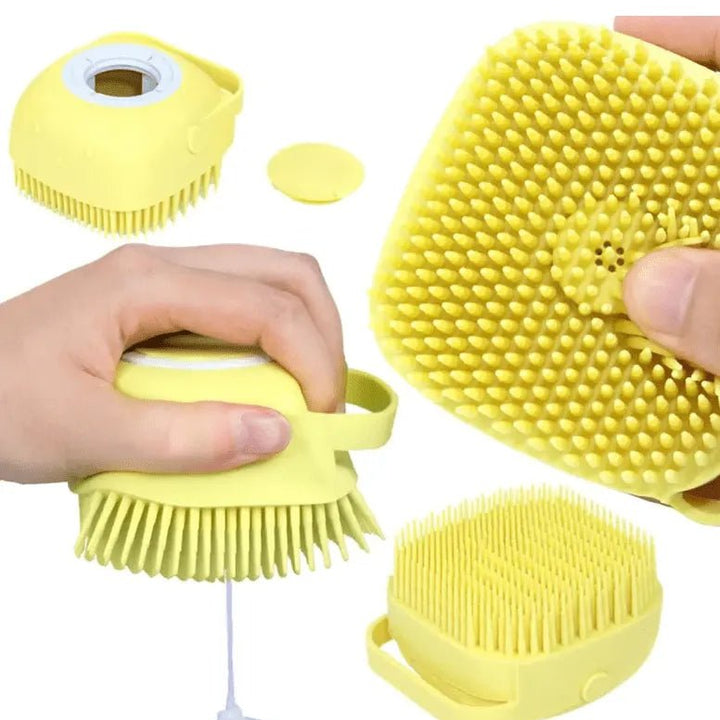 Cute Dog Bath Brush for Effortless Grooming and Gentle Cleaning - JayJay Co.