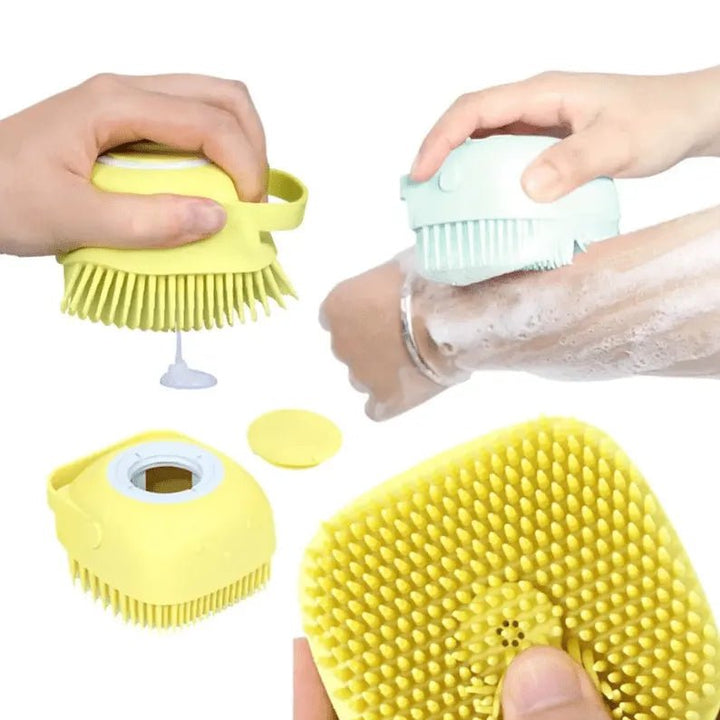 Cute Dog Bath Brush for Effortless Grooming and Gentle Cleaning - JayJay Co.