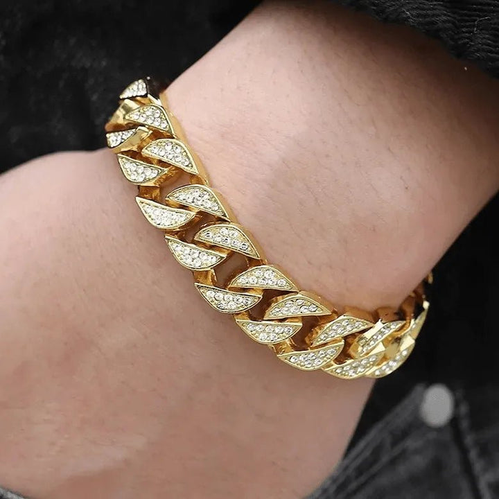 EILIECK Miami Gold Curb Bracelet for Effortless Elegance and Timeless Style - JayJay Co.