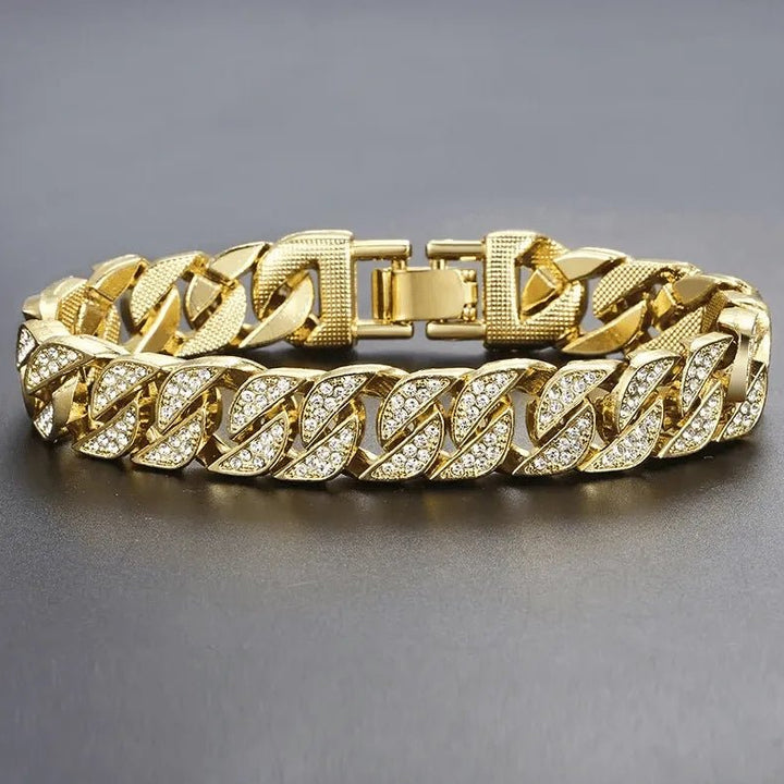 EILIECK Miami Gold Curb Bracelet for Effortless Elegance and Timeless Style - JayJay Co.