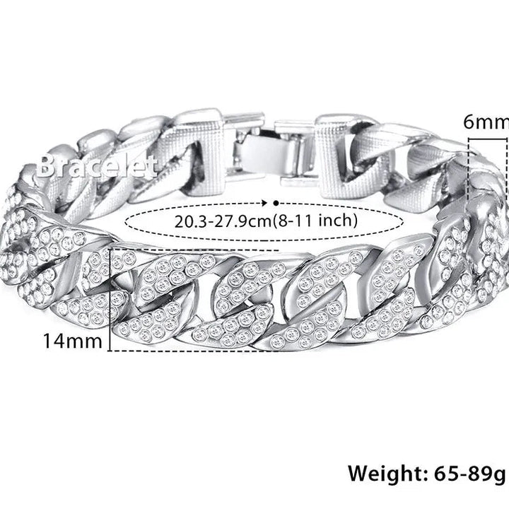 EILIECK Miami Gold Curb Bracelet for Effortless Elegance and Timeless Style - JayJay Co.