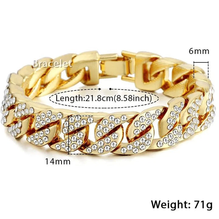 EILIECK Miami Gold Curb Bracelet for Effortless Elegance and Timeless Style - JayJay Co.