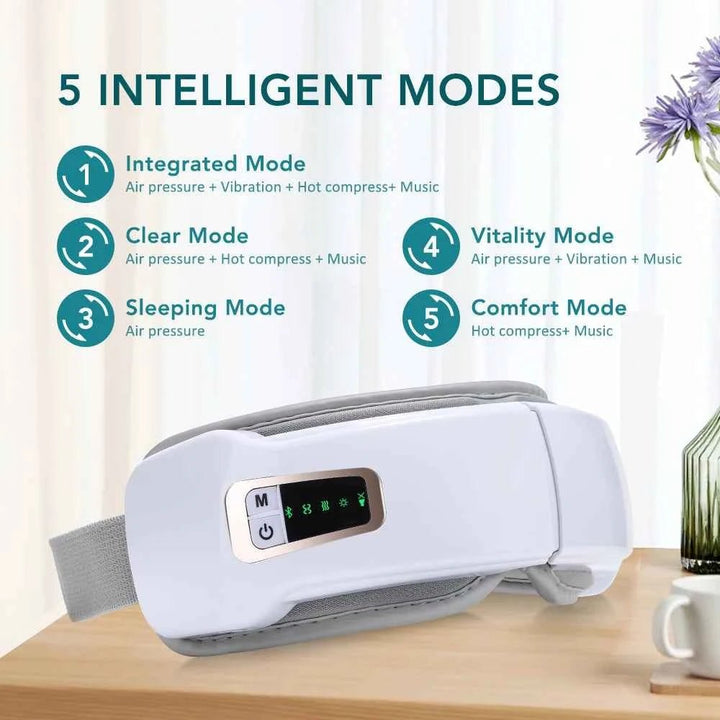 Heated Eye Massager with Vibration & Bluetooth - JayJay Co.