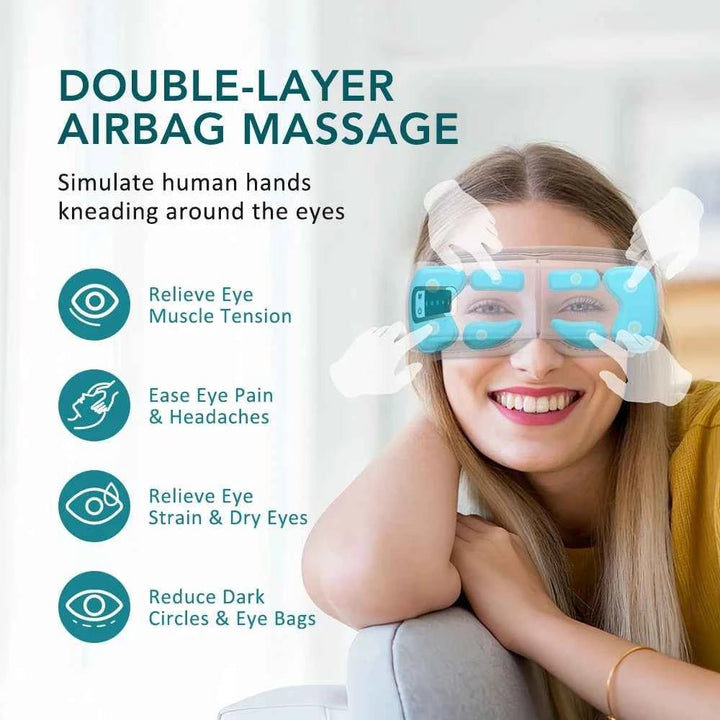 Heated Eye Massager with Vibration & Bluetooth - JayJay Co.