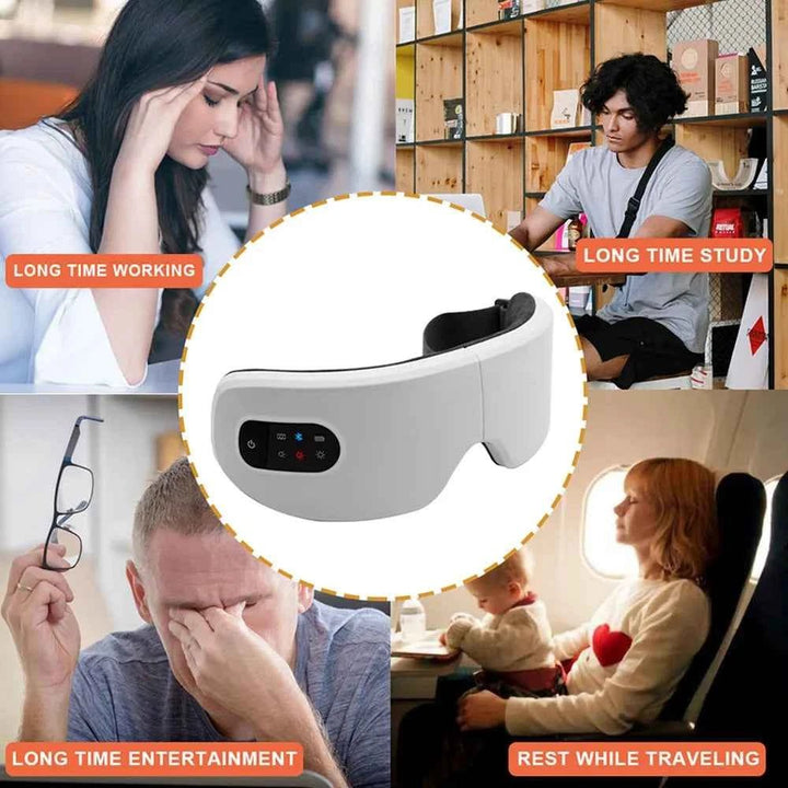 Heated Eye Massager with Vibration & Bluetooth - JayJay Co.