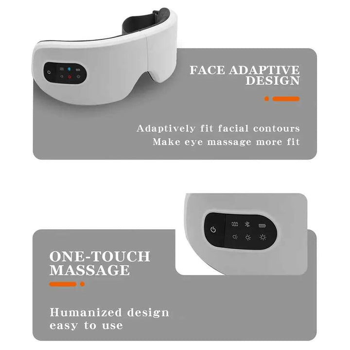 Heated Eye Massager with Vibration & Bluetooth - JayJay Co.