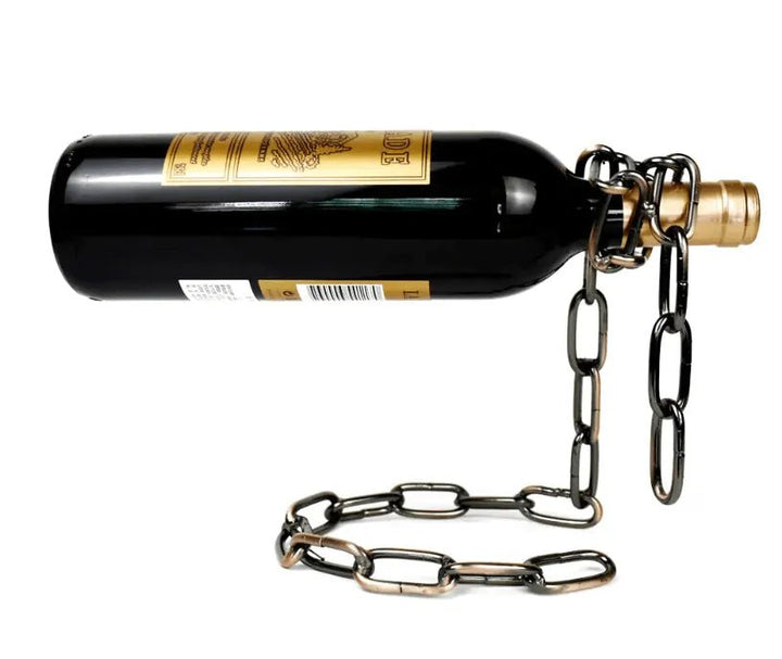 Magic Iron Chain Wine Holder - Unique and Artistic Wine Bottle Stand - JayJay Co.
