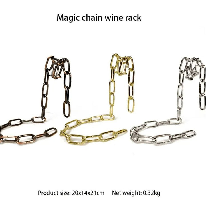 Magic Iron Chain Wine Holder - Unique and Artistic Wine Bottle Stand - JayJay Co.