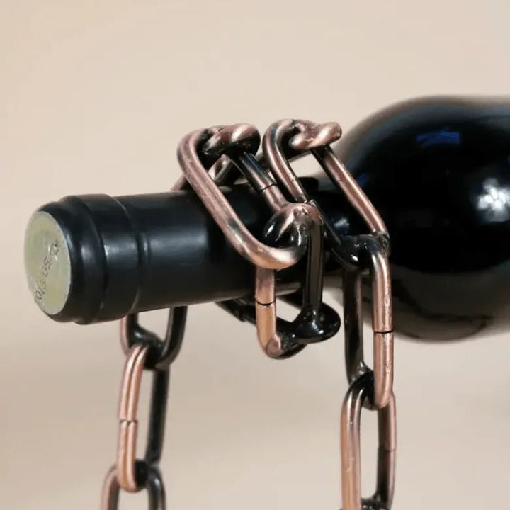 Magic Iron Chain Wine Holder - Unique and Artistic Wine Bottle Stand - JayJay Co.
