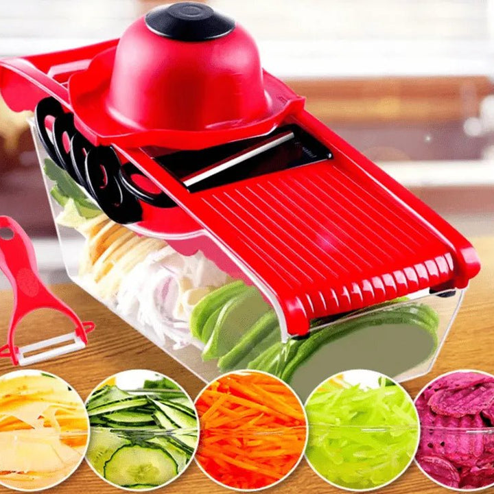 Multifunction Kitchen Slicer with 6 Blades for Versatile Food Preparation - JayJay Co.