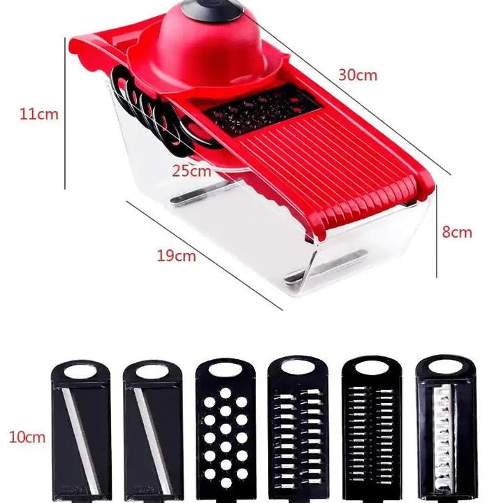 Multifunction Kitchen Slicer with 6 Blades for Versatile Food Preparation - JayJay Co.