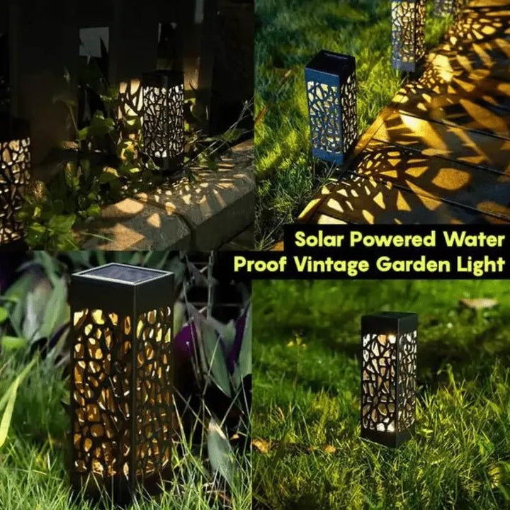 Solar Powered Waterproof Vintage Garden Light - Perfect Solar Garden Light for Outdoor Spaces - JayJay Co.