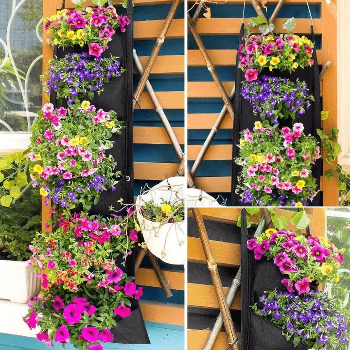 Vertical Hanging Garden Pots for Space - Saving Flower Display - JayJay Co.