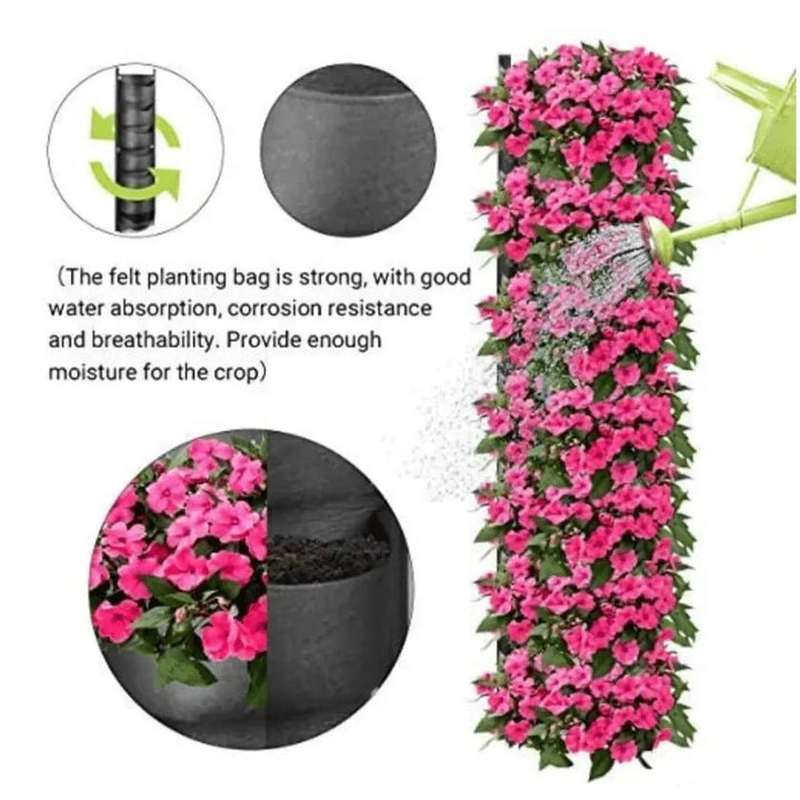 Vertical Hanging Garden Pots for Space - Saving Flower Display - JayJay Co.